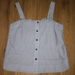Never Worn Striped Bow on Back Tank